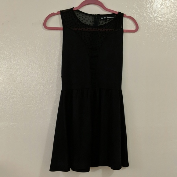 For love and lemons black mesh skater casual dress - Picture 4 of 7